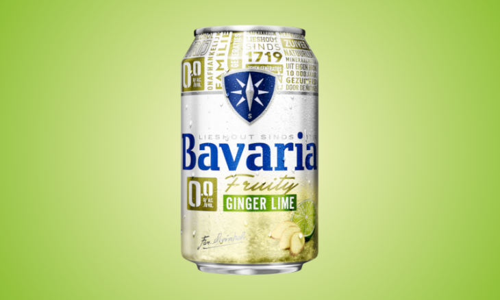 Bavaria 0.0% ginger lime alcoholvrij bier blikje